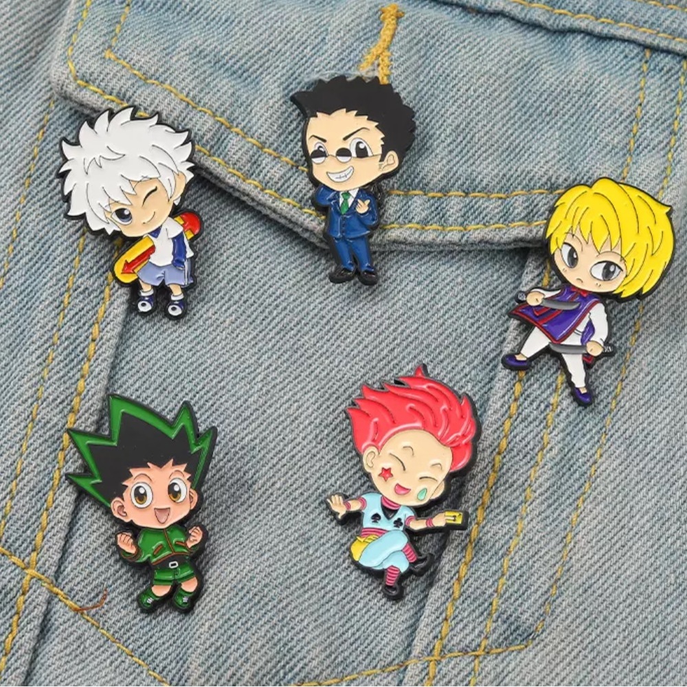 NEW Pin - Hunter x Hunter Characters Gon Killua Hisoka Kurapika Leorio
